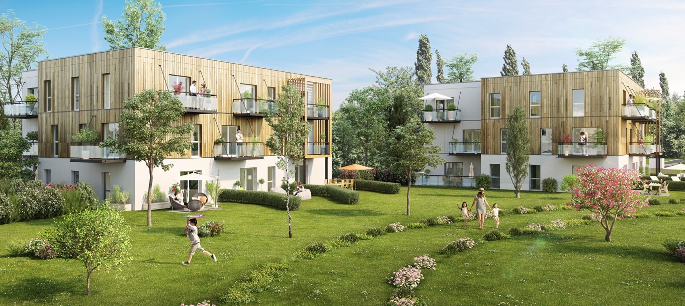 Perspective extérieure du programme Green Station situé à Comines Perspective extérieure du programme Green Station situé à Comines
