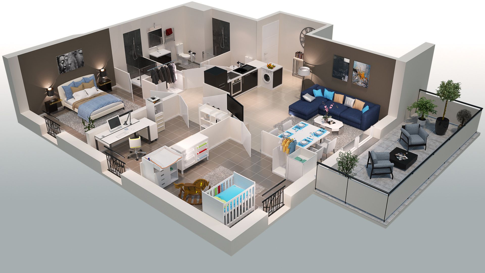 plan appartement résidence