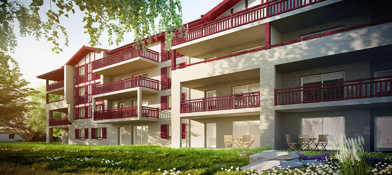 La résidence Les Balcons d'Antsoenia située à Hasparren dans le Midi-Pyrénnées La résidence Les Balcons d'Antsoenia située à Hasparren dans le Midi-Pyrénnées